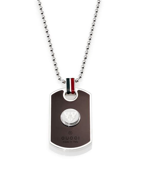 gucci dog tags silver|Gucci dog tags for men.